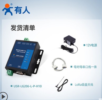 lora无线数传电台终端远距离传输模块扩频点对点通讯LG206-L-P