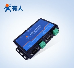 有人双串口服务器RS232/485转以太网modbus tcp转rtu网关通讯模块工业级通信联网网口物联网USR-N520